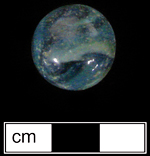18BC27 - Machine made glass marbles, various types (primarily patched and cat eye) - click image to see larger view.